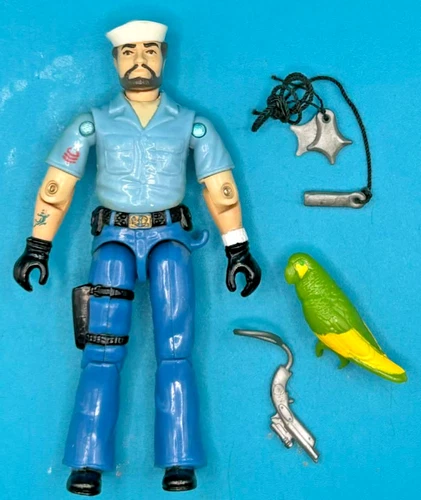 1985 Vintage Hasbro GiJoe Sailor Shipwreck & Polly Action Figure Mint Complete