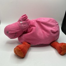 Ikea Barnslig Flodhast rosa Nilpferd weiches Plüschtier 14 Zoll Nilpferd ohne Etikett
