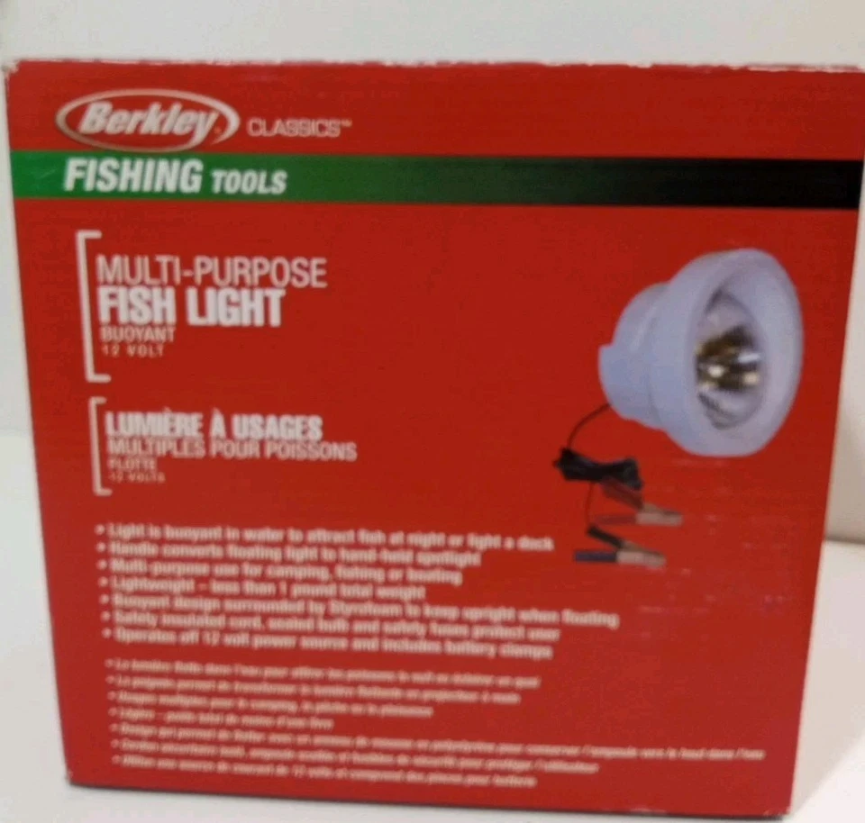 Foco nocturno multiusos Berkley 12 voltios flotante/de mano Foto 2 de 4