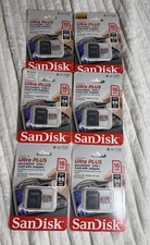 New 6 Packages SanDisk Ultra Plus 16GB MicroSDHC UHS-I Memory Card with Adapter