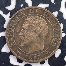 1853-A France 5 Centimes Lot#C7442