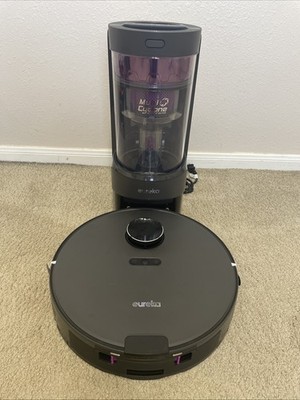 Eureka E10s Vacuum And Mop Robot, Bag less Mult-cyclonic Self Emptying Station 