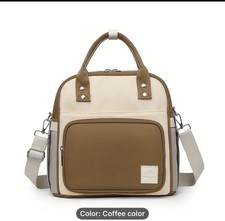 Diaper Bag, Mommy Bag, Coffe, Multi-Compartment wi Bottle Insulation  Dry Wet