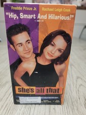 Shes All That VHS 1999 Rachel Leigh Cook Freddie Prinze Jr. BUY 2 GET 1 FREE 