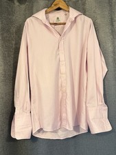 Bernard Weatherill Men’s Size 15 Pink Shirt 38cm Double Cuff 100% Cotton
