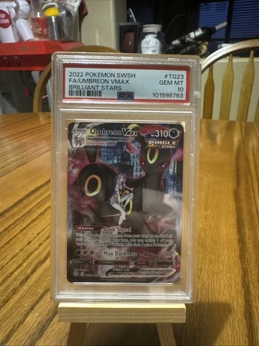 Pokemon 2022 Umbreon VMAX TG23 Full Art Brilliant Stars GEM MINT PSA 10
