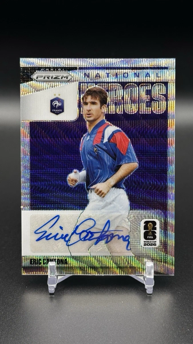 Eric Cantona Soccer Autographed Sports Trading Cards & Accessories