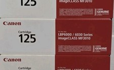 Genuine OEM Canon 125 Black Toner Cartridge Sealed New 3484B001 ImageCLASS
