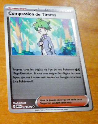 Pokemon Mega Evolution Karte Reverse Holo Karte Timmy 132/132 Meg Me01 Fr Mint