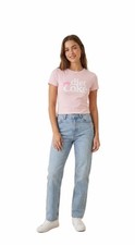 COCA-COLA WOMEN XS BABY PINK PASTEL BOW DIET COKE BABY TEE NWOT