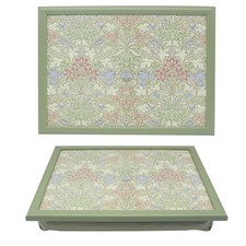 Laptray William Morris Hyacinth Cushioned Lap Tray for Dining Laptop and Reading