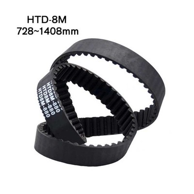 HTD-8M 728-1408mm Zahnriemen Pitch 8mm Geschlossener Antriebsriemen Breite 40mm