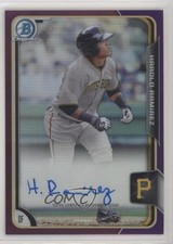 2015 Bowman Chrome Prospects Purple Refractor 24/250 Harold Ramirez Auto 4l3