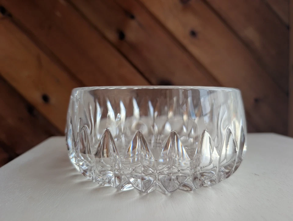 Gorham Althea Cut Blown Full Lead Crystal Glass 6” inch Bowl West Germany - Image 4 of 4