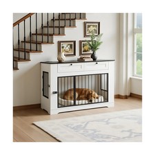 Dog Crate Furniture, Heavy Duty Dog Kennel Furniture for Medium Dogs, Wooden ...