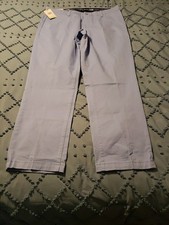 Chaps Men's Comfort Stretch Straight Fit Light Blue 38x32 Pants NWT