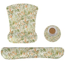 Mouse Pad and Keyboard Wrist Rest, 3-in-1 Computer Mousepad and Coaster Set, ...