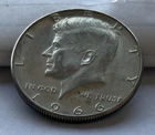 New Listing1966 Kennedy Half Dollar 40% Silver - AU About Uncirculated