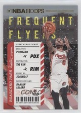2020-21 Panini NBA Hoops Frequent Flyers Winter Damian Lillard #14 c4h