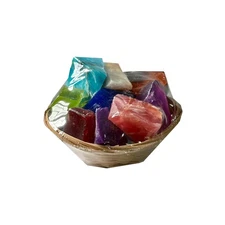 T.S. Pink SoapRocks Basket - O - Gems Jewel Soaps Gift Set