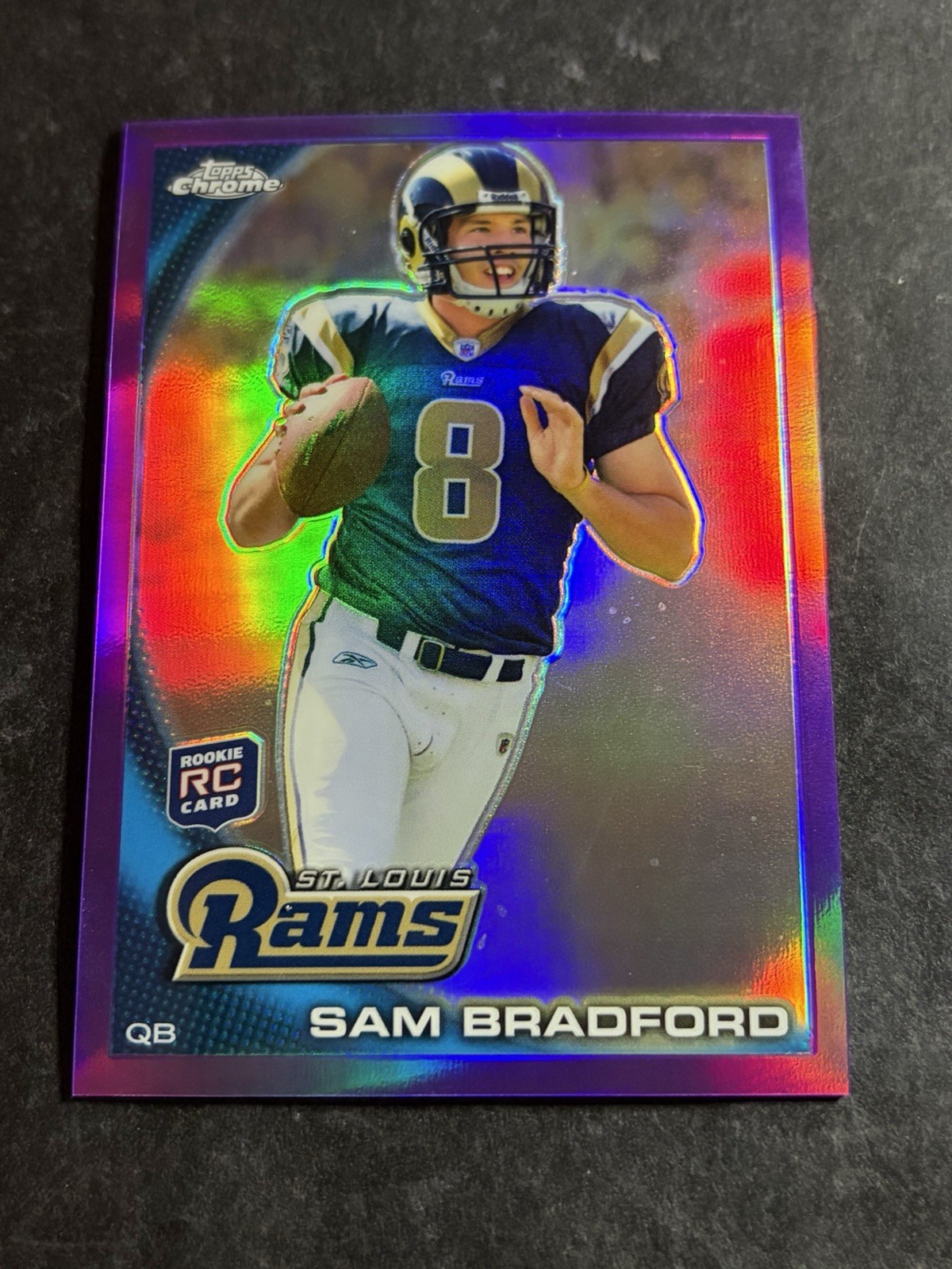 Sam Bradford Topps Chrome #C150 Purple Refractor