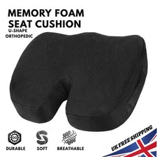 Cushion Seat Pillow Back Pain Relief Coccyx Orthopaedic Office Chair Memory Foam