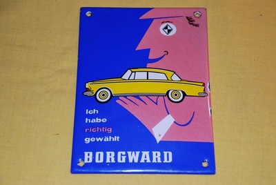 Borgward Emailschild Ich habe richtig gewählt