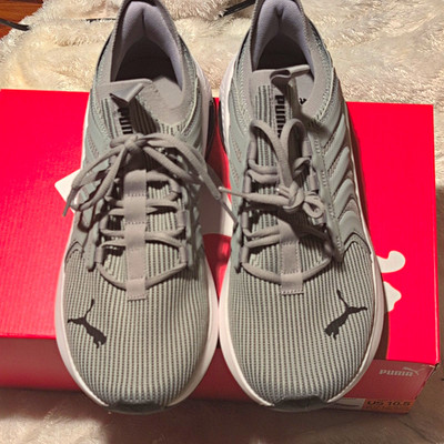 PUMA Illumine C Gray Men's Low Top Lace Up Athletic Sneaker US 10.5