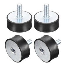 4pcs Rubber Mounts M10 Male/Female Vibration Isolator Shock Absorber 50mmx20mm