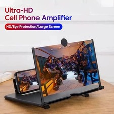 10" HD Phone Screen Magnifier Mobile Stand Video Amplifier Holder