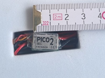 Graupner PICO2 Regler mit BEC für Bürstenmotoren, Herstellernummer 2857