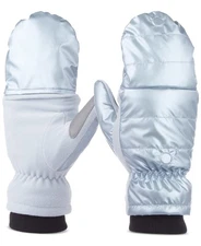 Isotoner Signature Sleek Heat Flip Touchscreen Mittens Women's S/M Blue Fog