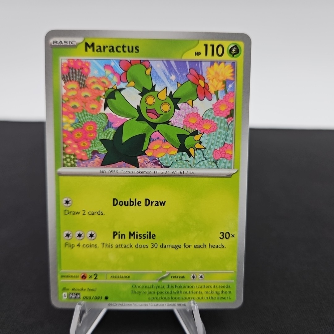 Maractus 3/91 Common Paldean Fates Pokemon Card