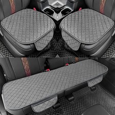 Car Seat Covers Universal 2 Front Seat Covers 1 Rear Bench Seat Cover Grey