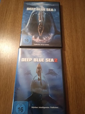 Deep blue Sea 2 + 3 uncut , Keep Case FSK 16