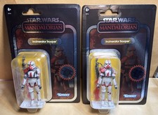 Star Wars Vintage Collection Mandalorian INCINERATOR TROOPER X 2 Carbonized New