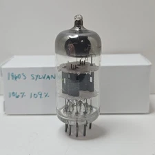 1960's Sylvania 12AT7 Tube *TESTS NOS* 106% 109% ECC81