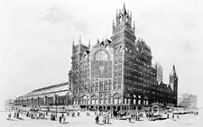 Philadelphia Pennsylvania PA Broad Street Railroad Train Station - Reprint