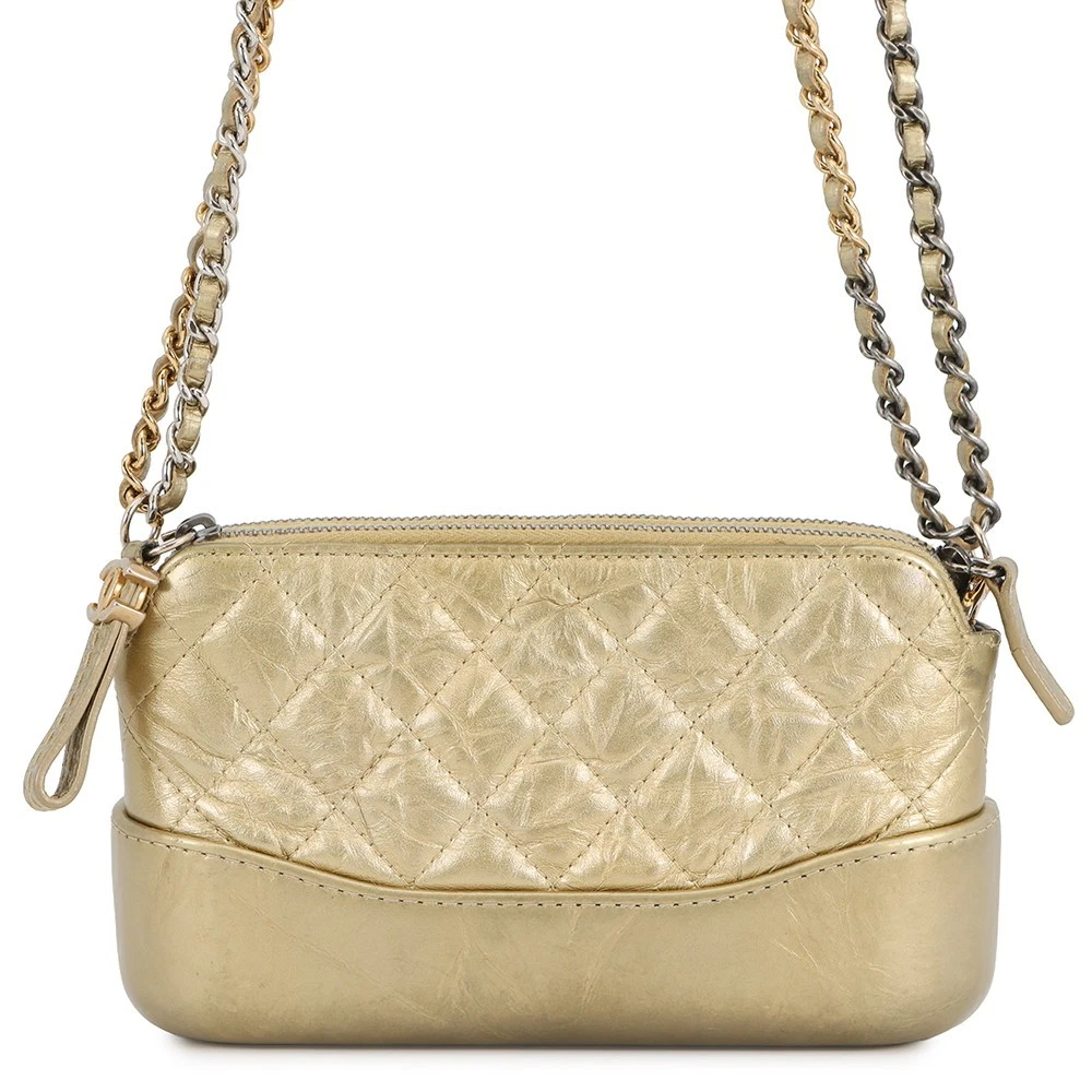 Chanel — CHANEL Gabriel ChainShoulder Bag Lambskin Gold A94505