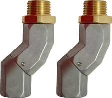 (3/4" NPT,2PCS) Fuel Hose Swivel 360 Rotating -3/4 Inch- 2PCS 3/4 Inch NPT
