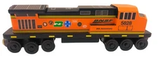 Wooden Whittle Shortline Railroad BNSF C44 Engine 5828 25th Anniversary Livery