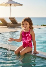 Old Navy Girls Swimsuit Swim Tie Dye One-Piece XS 5 New