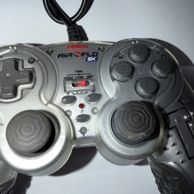 Nyko AirFlo Fan Cooled Video Game Controller EX PC Mac Used Tested Works Vintage