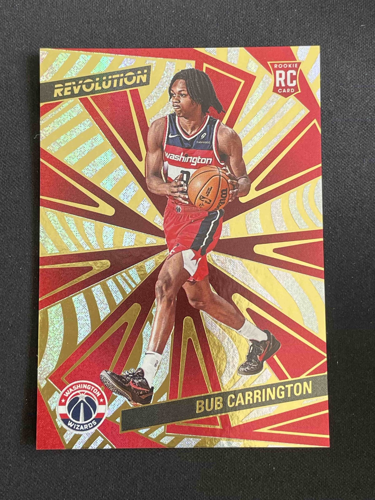 Bub Carrington 2024-25 Panini Revolution Wizards Neutron Rookie RC 055/125 #121