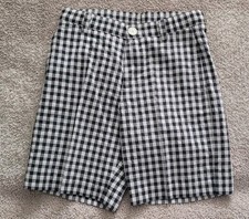 Kenzo Kids Gingham Check- Print Shorts Sz 8A/126