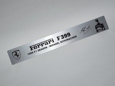 1999 Ferrari F399 M.Schumacher Metal Name Plate Plaque for 1/12 GP replicas MFH