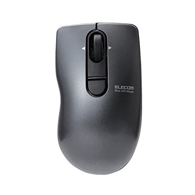 ELECOM Kabellose Maus mit Empfänger Kleine Größe 3 Tasten Schwarz M-FBG3DBBK