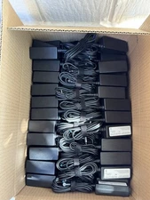 10 x Genuine 100% HP 45W blue tip  AC Adapter Power  (Re-labeled, no power cord)