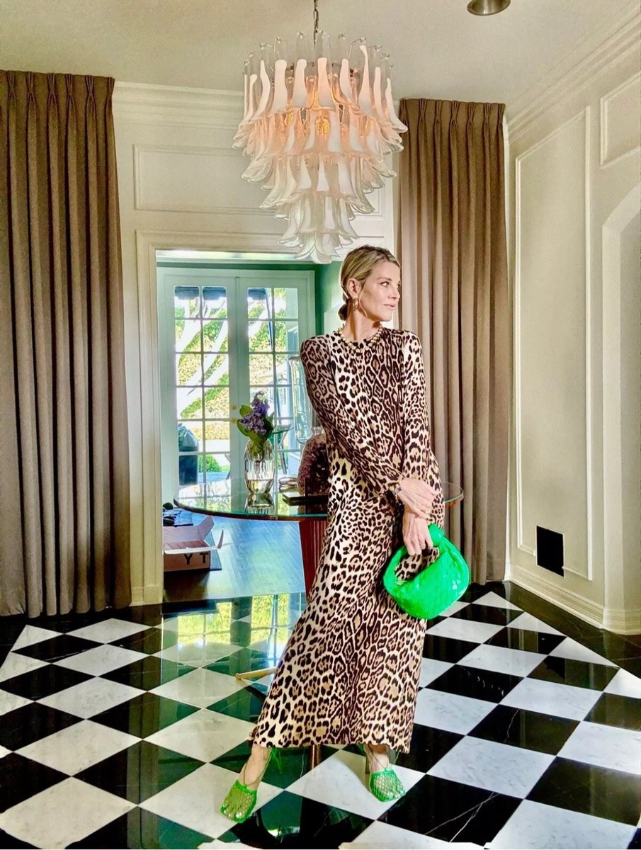 Leopard Maxi Dress Green Leopard Print Dress Zara Zara Knit