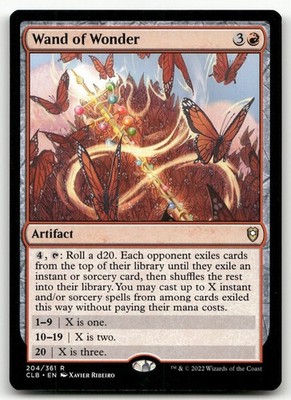 Wand of Wonder #204 (NM) Baldur's Gate CLB Magic MTG